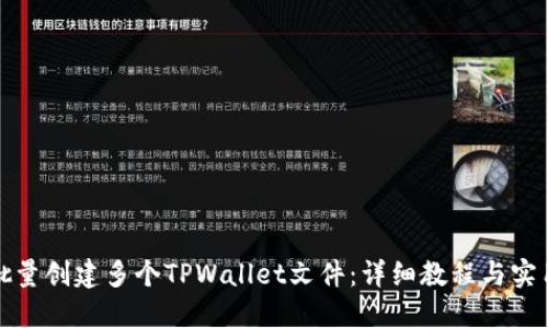 如何批量创建多个TPWallet文件：详细教程与实用技巧