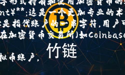 虚拟币账户在不同的上下文中可能有不同的别名。以下是一些常用的别名：

1. **钱包（Wallet）**：这是最常见的术语，指代存储和管理虚拟货币的数字账户。
2. **数字钱包（Digital Wallet）**：特指以数字形式持有和使用加密货币的账户。
3. **加密货币账户（Cryptocurrency Account）**：这是一个更加专业的术语，用于指代用于交易和持有加密货币的账户。
4. **地址（Address）**：在区块链技术中，地址是指代账户的一串字符，用户可以通过该地址接收和发送加密货币。
5. **交易所账户（Exchange Account）**：指在加密货币交易所（如Coinbase、Binance等）开设的账户，用于交易虚拟币。

根据上下文和用途，选择合适的术语来定义虚拟币账户。
